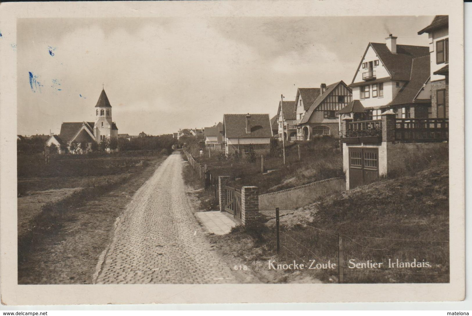 BELGIQUE FLANDRE OCCIDENTALE KNOKKE ZOUTE SENTIER IRLANDAIS - Knokke