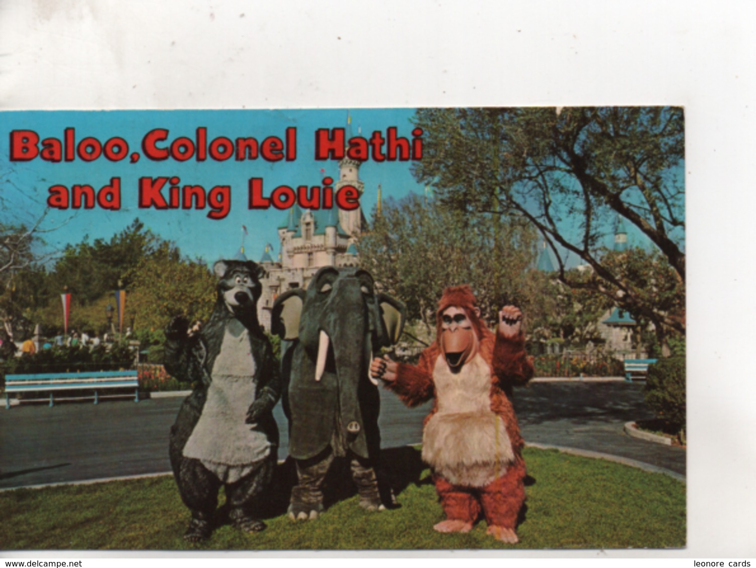 CPA.Etats-Unis.Disneyland.Baloo,Colonel Hathi And King Louie.1975 - Anaheim
