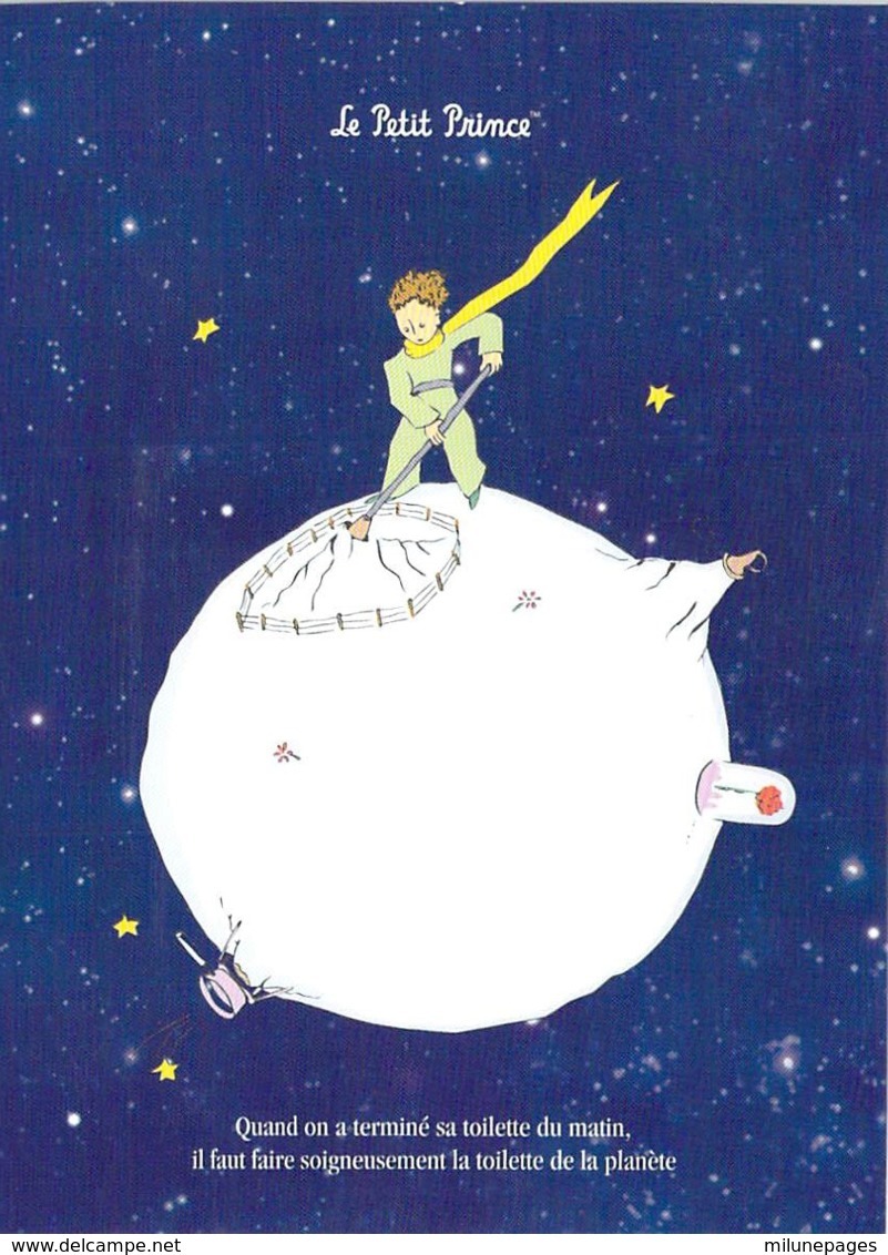 Carte postale Le Petit Prince « Il faut faire soigneusement… »