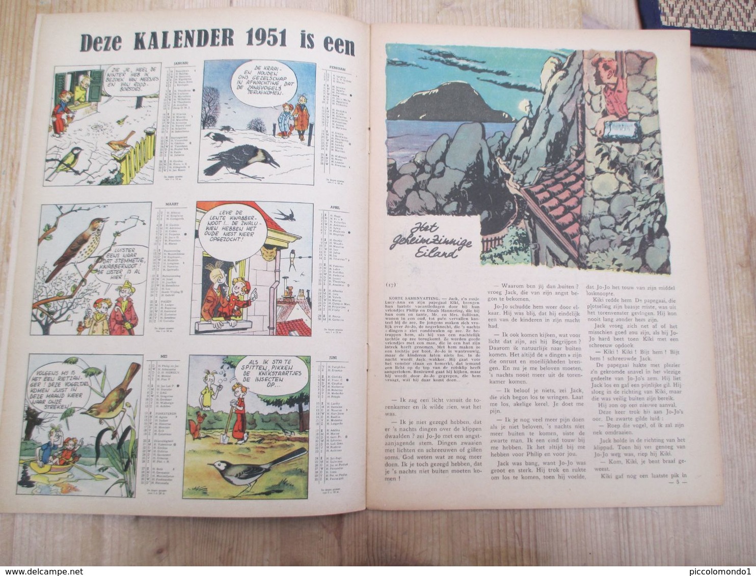 Robbedoes Almanak 1951 In Weekblad Mooie Staat - Robbedoes En Kwabbernoot