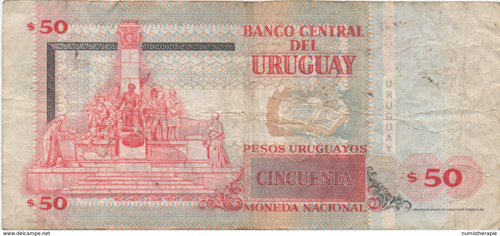 Uruguay : 50 Pesos 2003 Très Mauvais état - Uruguay