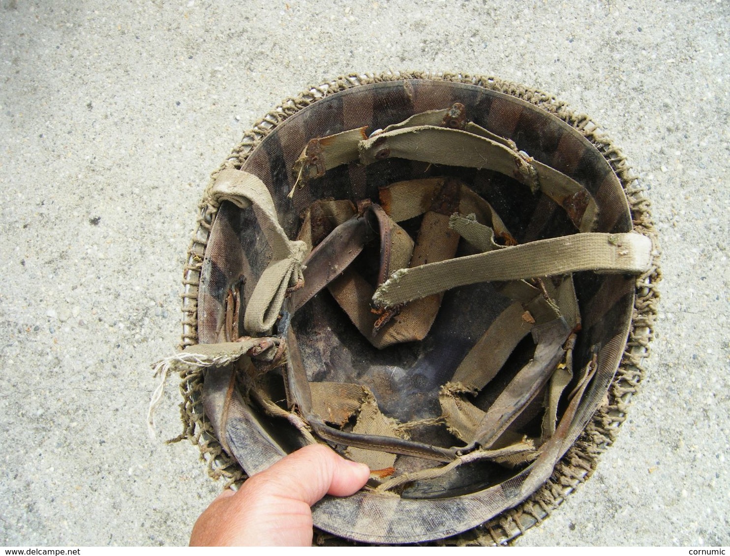 casque et sous casque US WW2 débarquement Normandie/objet de grenier