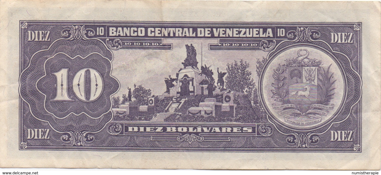 Venezuela : 10 Bolívares 1995 Bon état - Venezuela