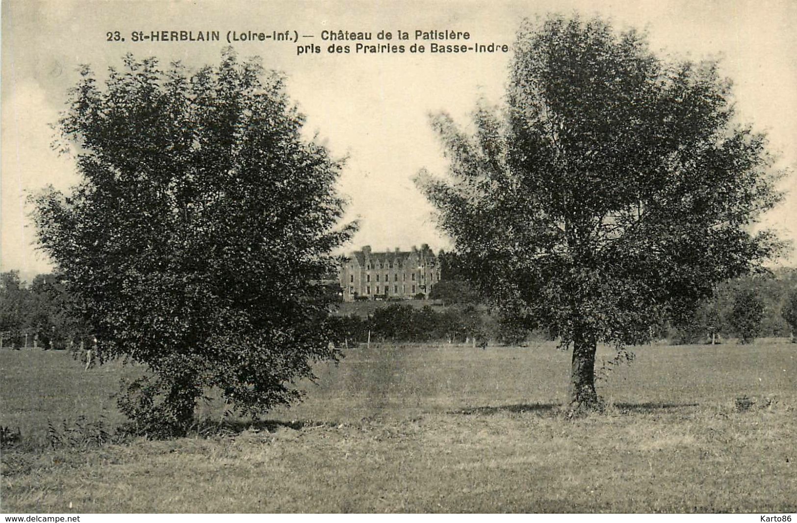 St Herblain * Château De La Patissière Pris Des Prairies De Basse Indre - Saint Herblain