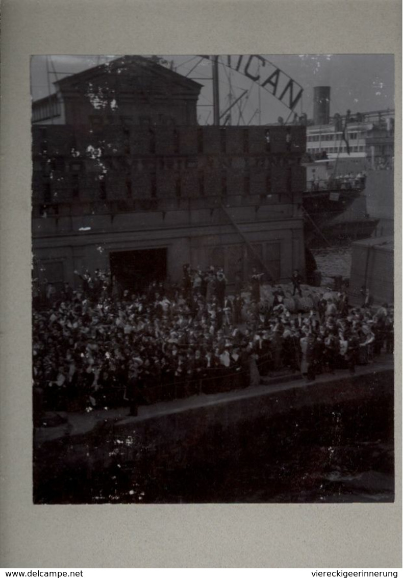 ! Original Foto, Old Photo, New York, Pier Euro American Line USA, Ca. 1904 - Manhattan