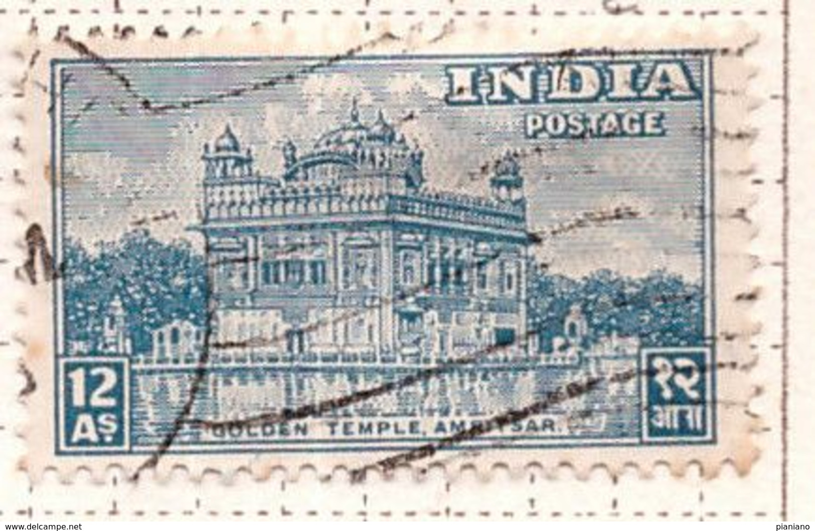 PIA - INDIA  - 1949 : Uso Corrente - Tempio Di Kandarya Amritsar  - (Yv 17) - Gebruikt