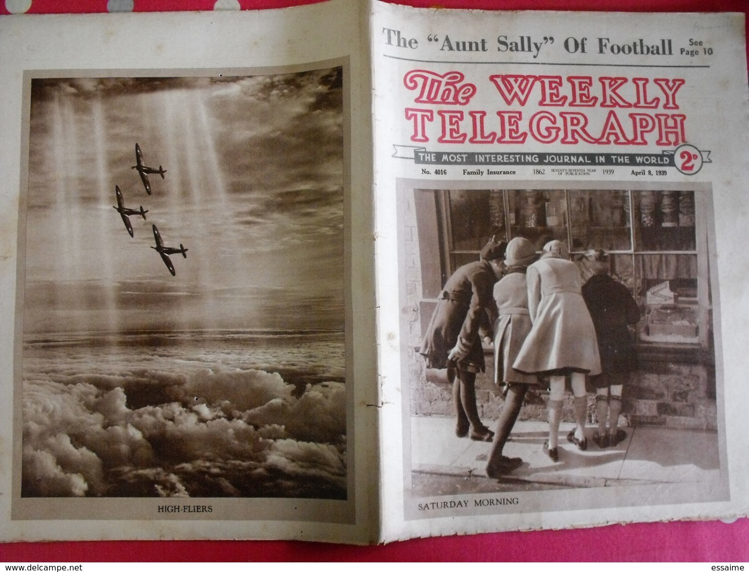 The Weekly Telegraph. 1939. 16 Numéros Juste Avant-guerre - News/ Current Affairs