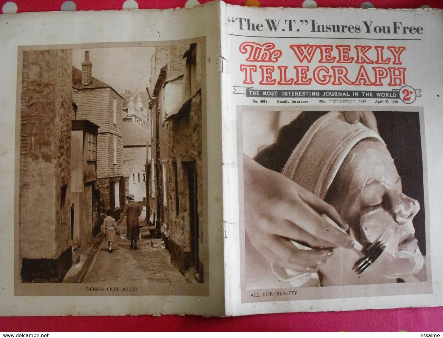 the Weekly Telegraph. 1939. 16 numéros juste avant-guerre