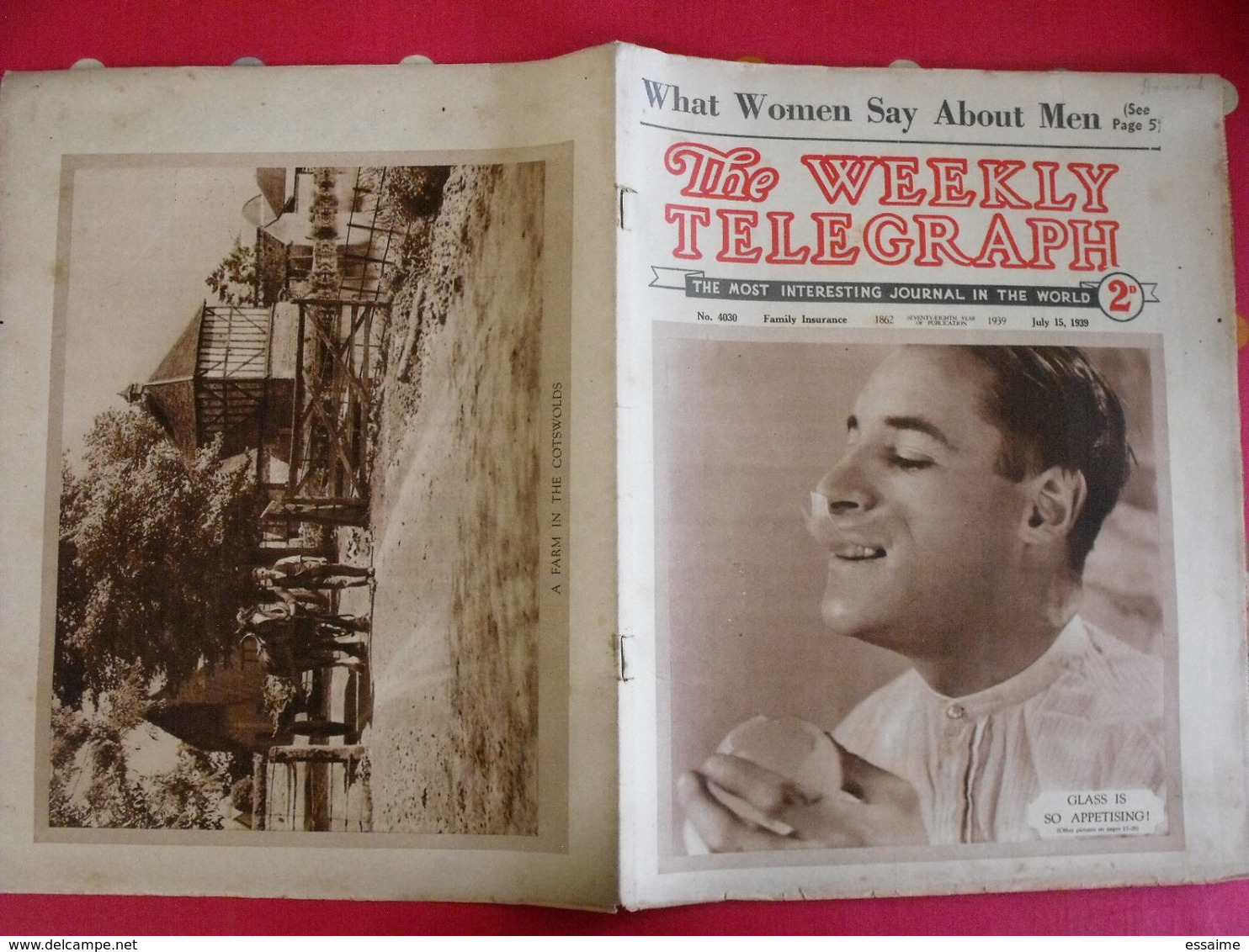 the Weekly Telegraph. 1939. 16 numéros juste avant-guerre