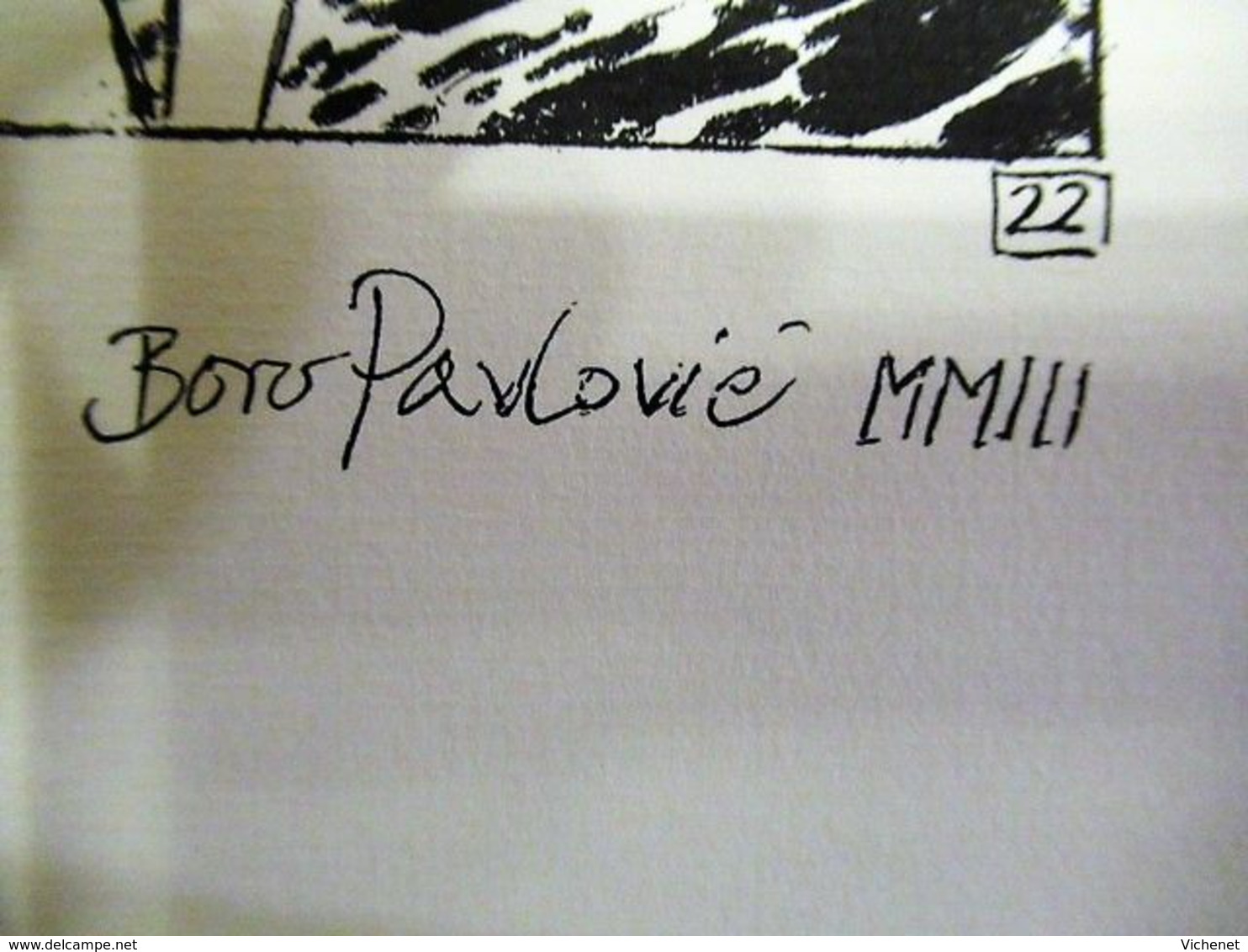 Boro Pavlović - Papier Dessin (60x40 Cm) - Serigraphies & Lithographies