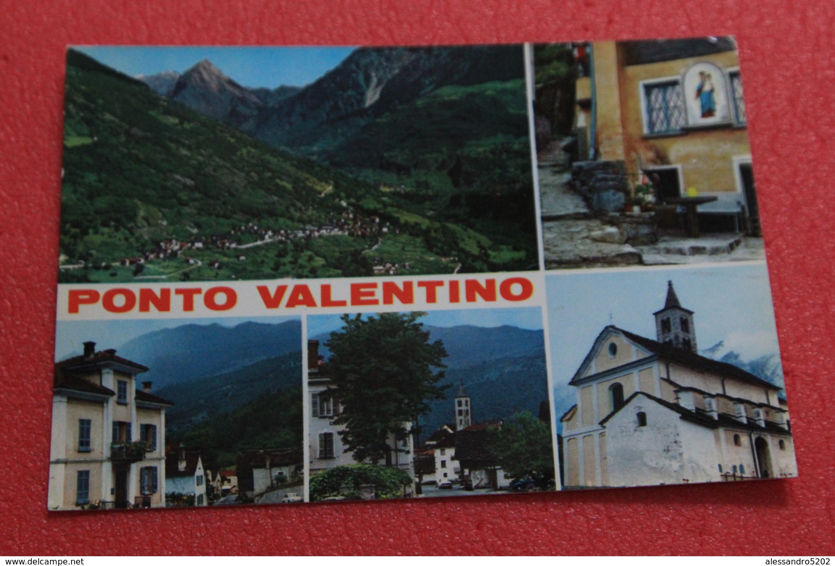 Ticino Valle Blenio Ponto Valentino Vedutine Con Chiesa 1966 - Blenio