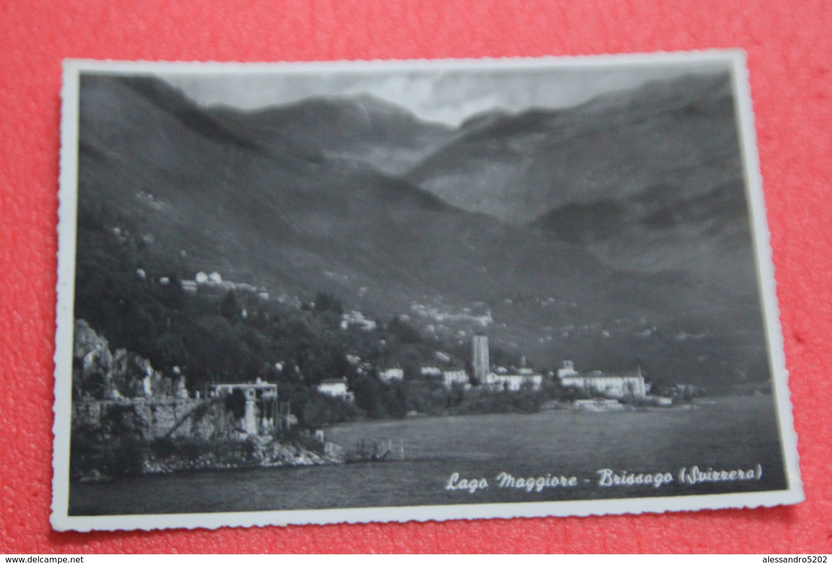 Ticino Brissago Parte Svizzera Del Lago Maggiore 1953 + NO Francobollo - Brissago