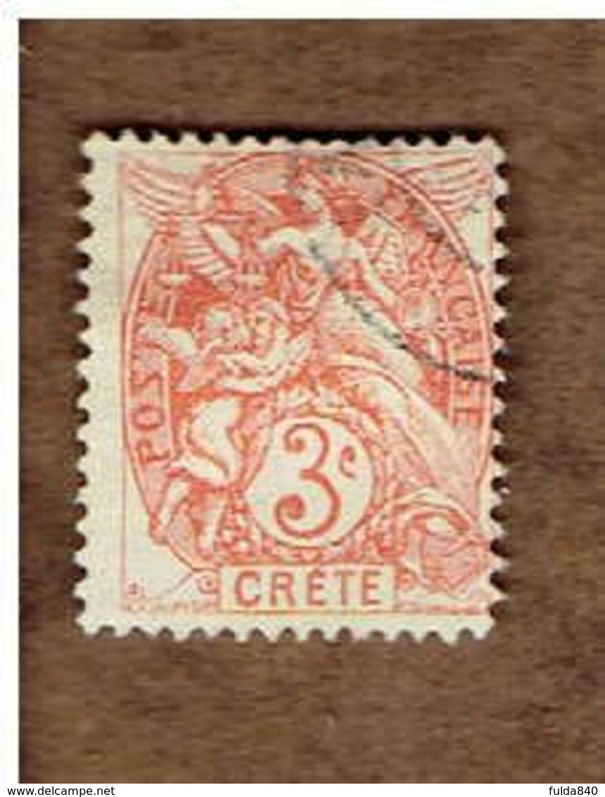 CRETE. (Y&T) 1902-03 - .n°3   * Bureaux Français  *  3c *  Obli - Used Stamps