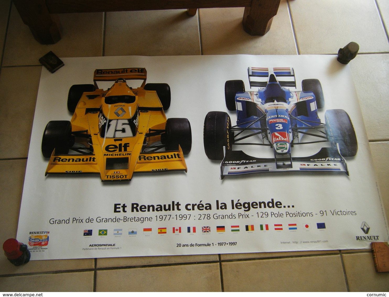 Poster RENAULT FORMULE 1 Année 2000 - Automobilismo - F1