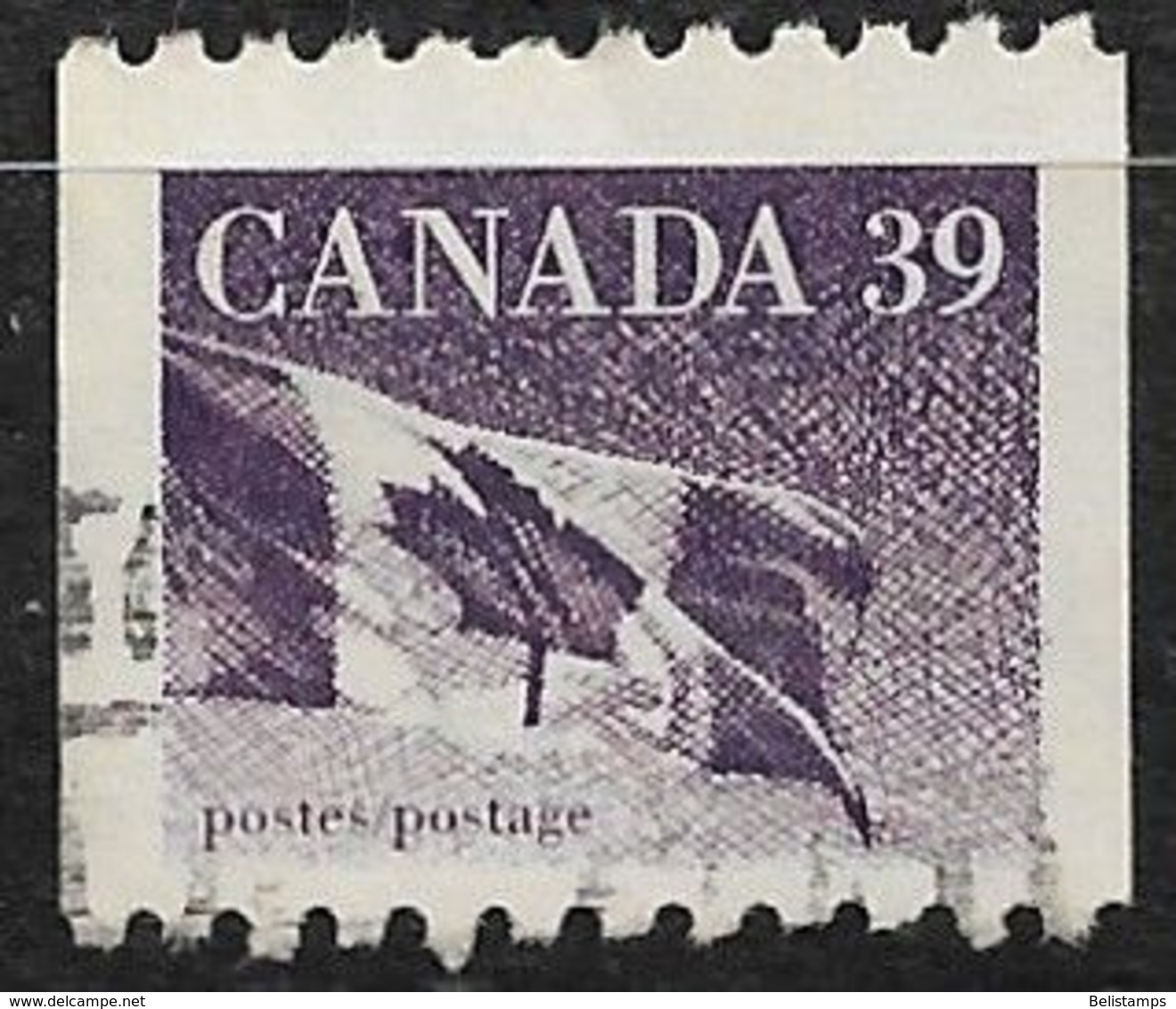 Canada 1990. Scott #1194B (U) Canadian Flag - Markenrollen