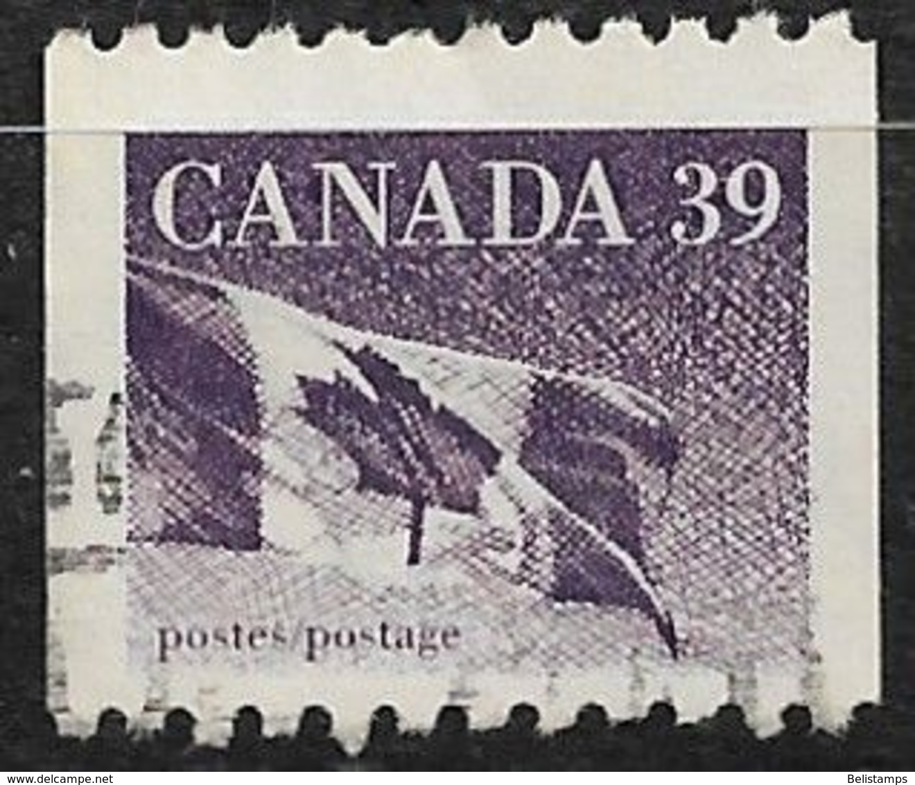 Canada 1990. Scott #1194B (U) Canadian Flag - Coil Stamps