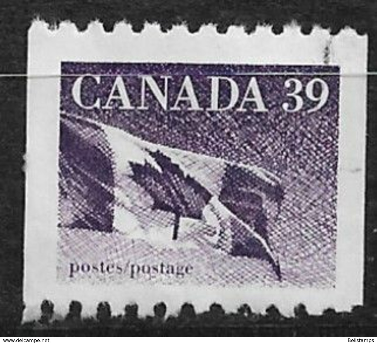 Canada 1990. Scott #1194B (U) Canadian Flag - Coil Stamps