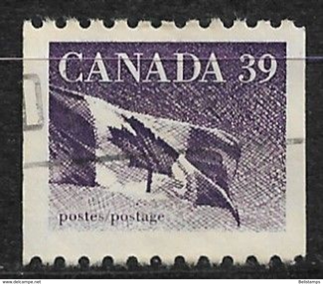 Canada 1990. Scott #1194B (U) Canadian Flag - Coil Stamps