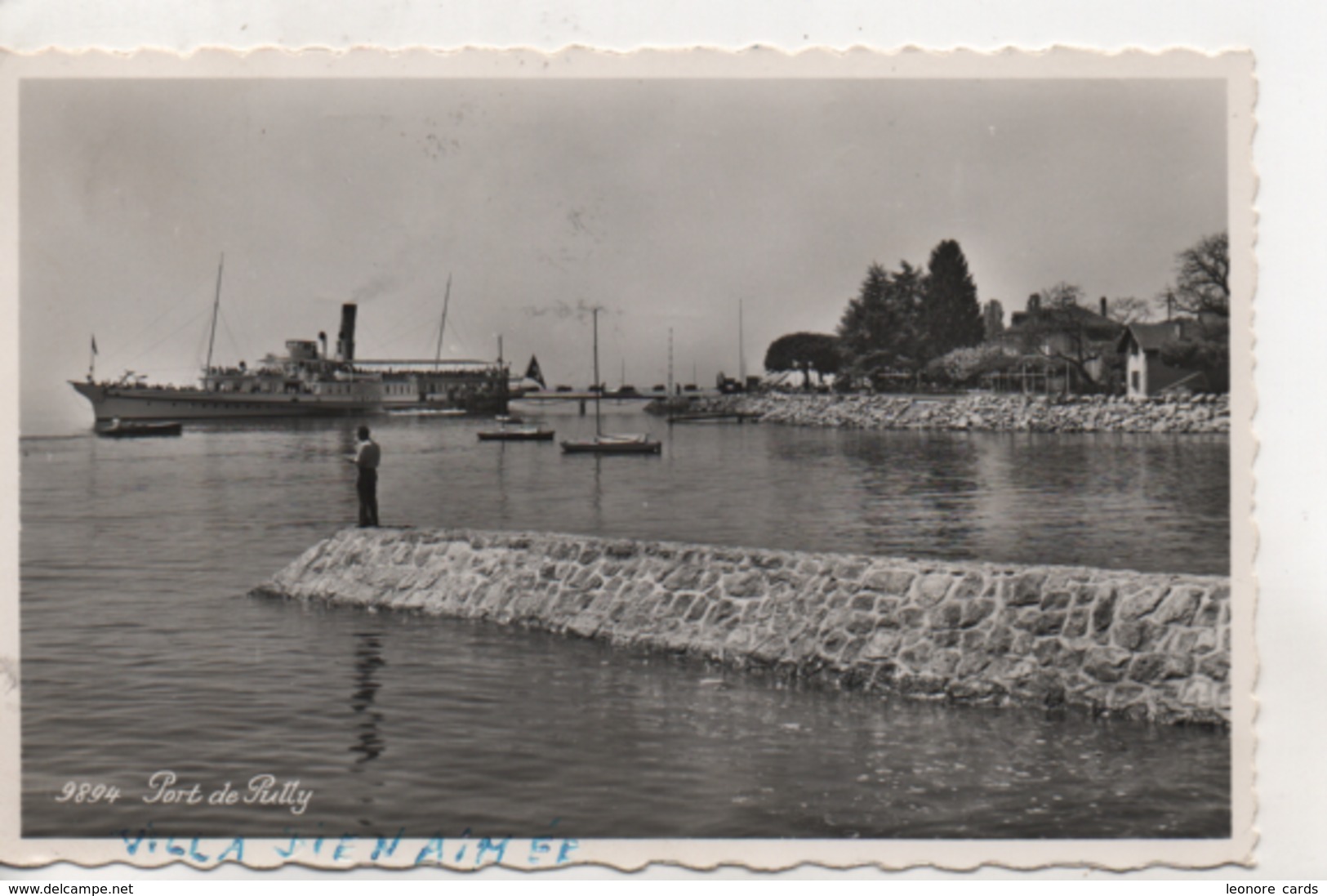 CPA.Suisse.Port De Pully.Restaurant .1957 - Pully