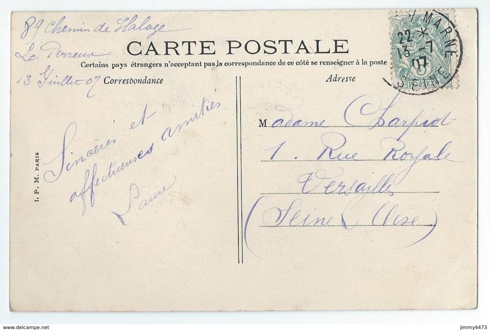 CPA - NOGENT SUR MARNE En 1907 - Le Viaduc ( Vue Générale Aérienne 94 Val De Marne ) Cliché M. Perrichont Architecte - Nogent Sur Marne