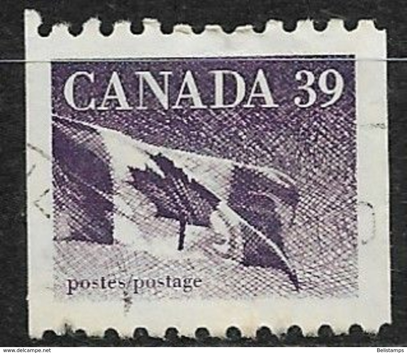 Canada 1990. Scott #1194B (U) Canadian Flag - Coil Stamps