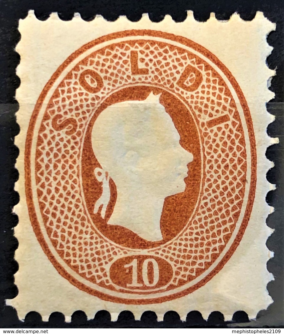 AUSTRIA 1860/61 - MLH - ANK 13N. - Neudruck 1870 - 10s - Ensayos & Reimpresiones