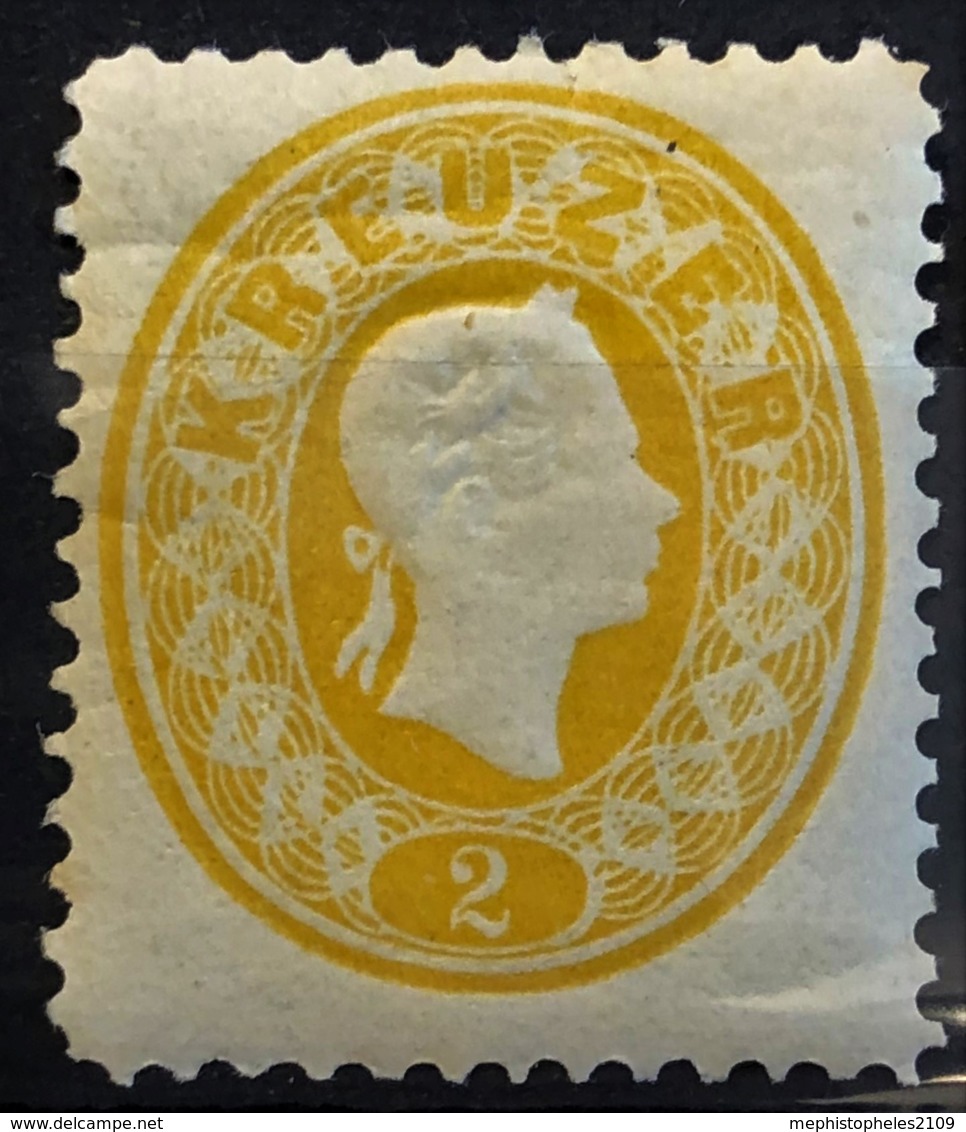 AUSTRIA 1860/61 - MLH - ANK 18Na. - Neudruck 1884 - 2kr - Proofs & Reprints
