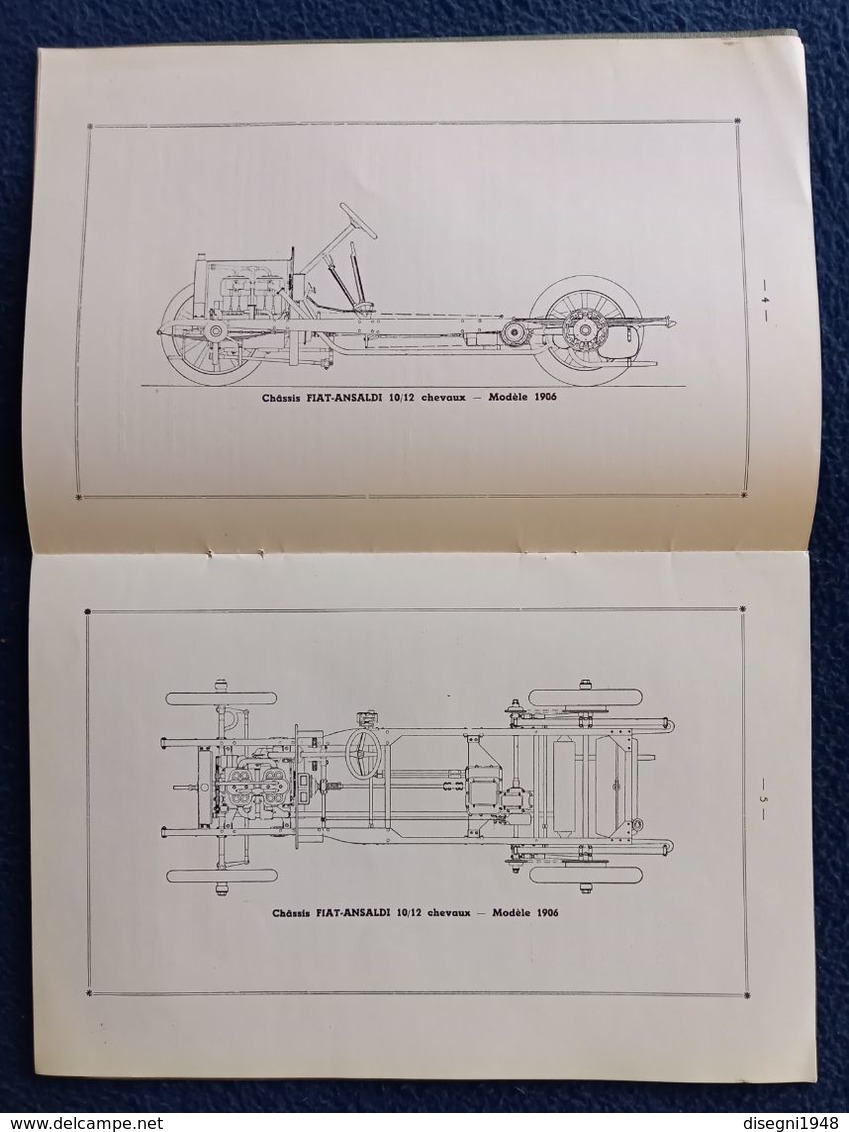 09257 "FIAT ANSALDI - 8.ME SALON DE L'AUTOMOBILE - 1906"  BROCHURE ORIG. - Voitures