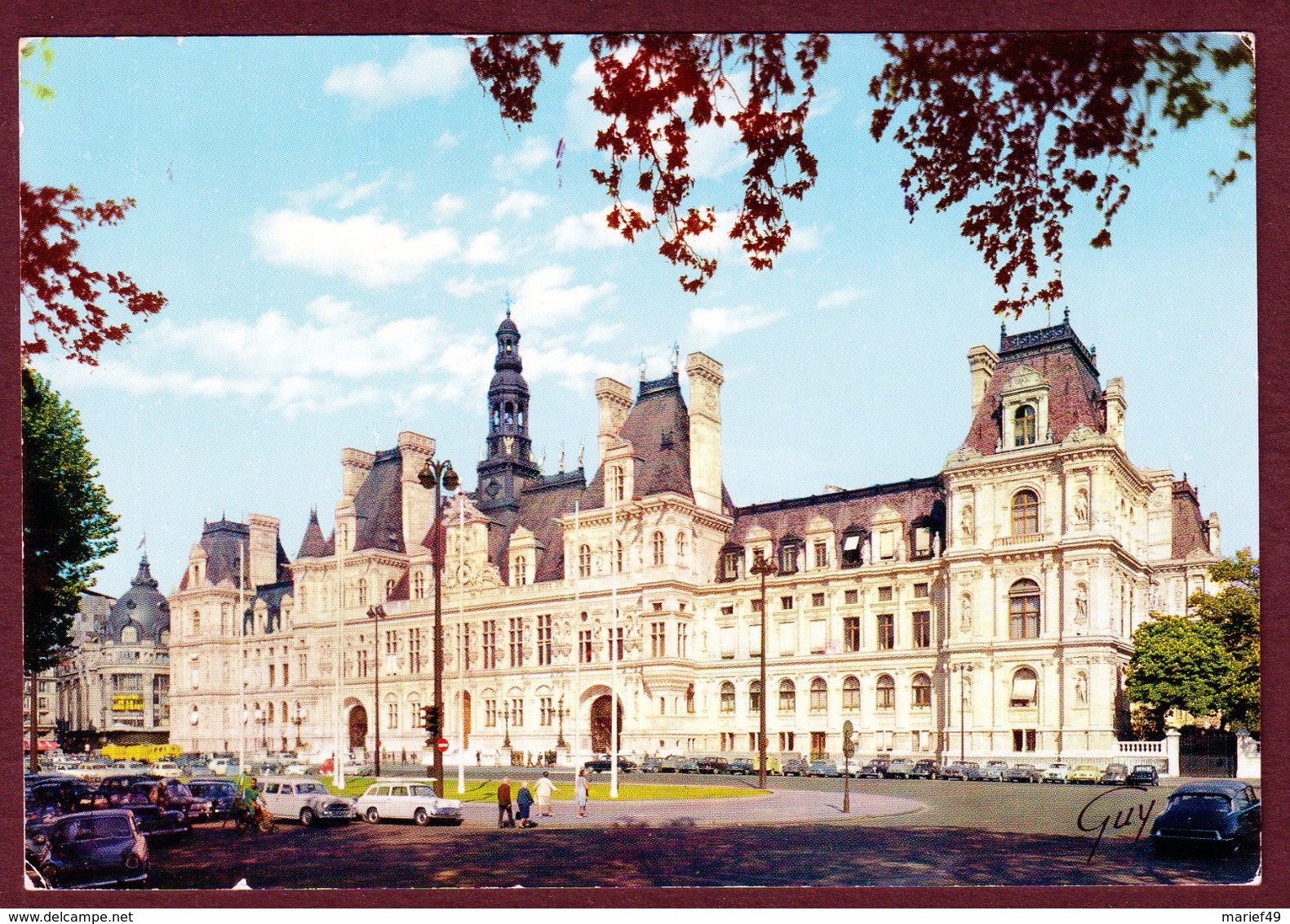 PARIS (75) L'HOTEL DE VILLE ET PLACE ANIMÉE - Autres Monuments, édifices