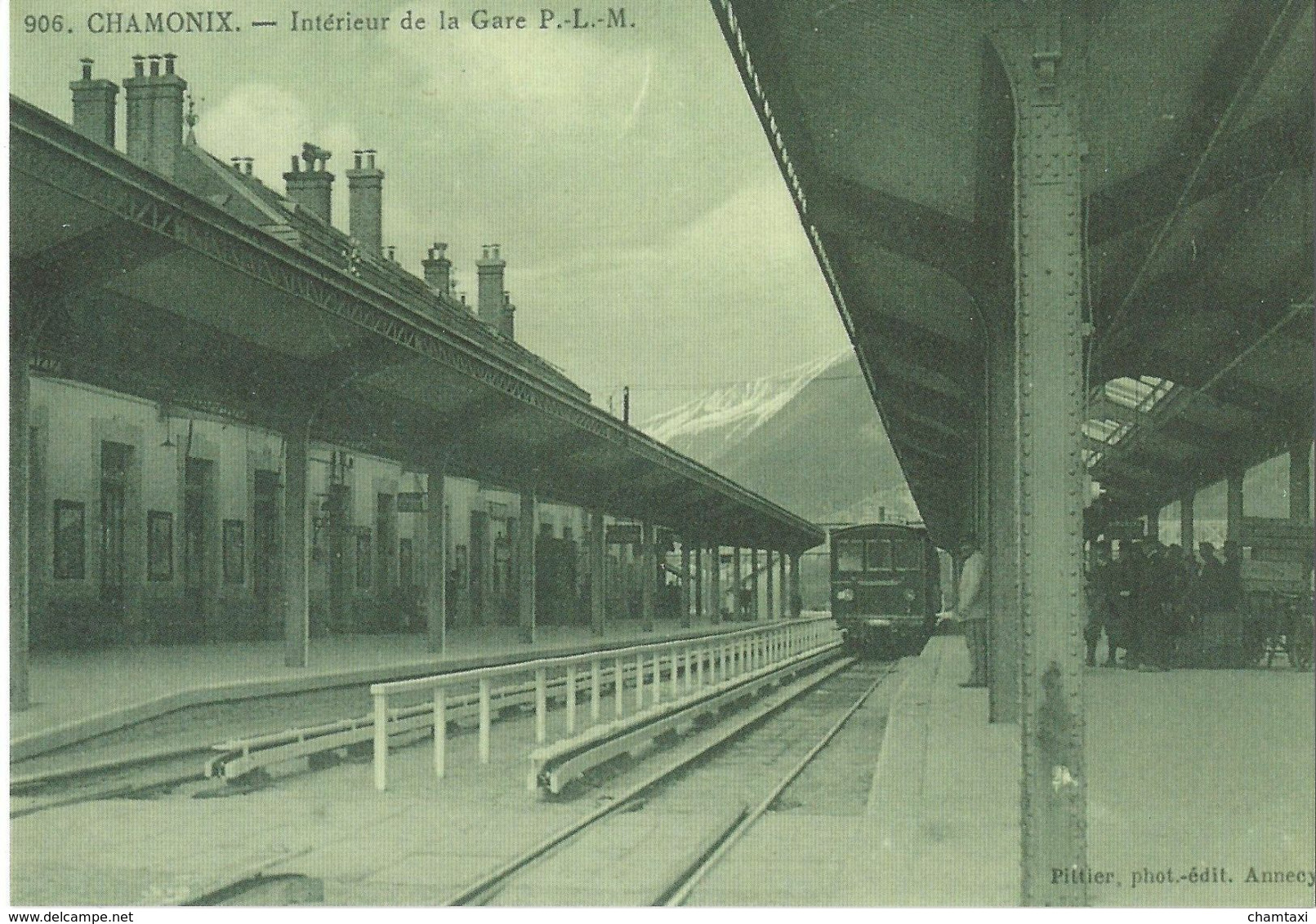 74 SERIE DE 10 CARTES POSTALES DES GARES DE LA LIGNE DE TRAIN A VOIX METRIQUE DE LA VALLÉE DE CHAMONIX MONT BLANC