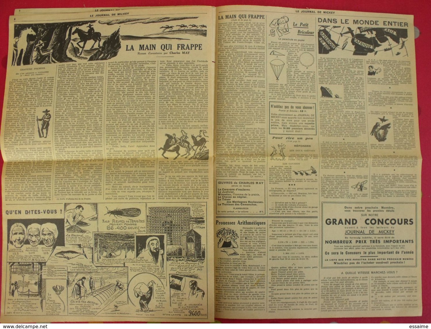 Le Journal De Mickey N° 1 Du 21 Octobre 1934. Fac-similé Supplément Au N° 2500. - Journal De Mickey