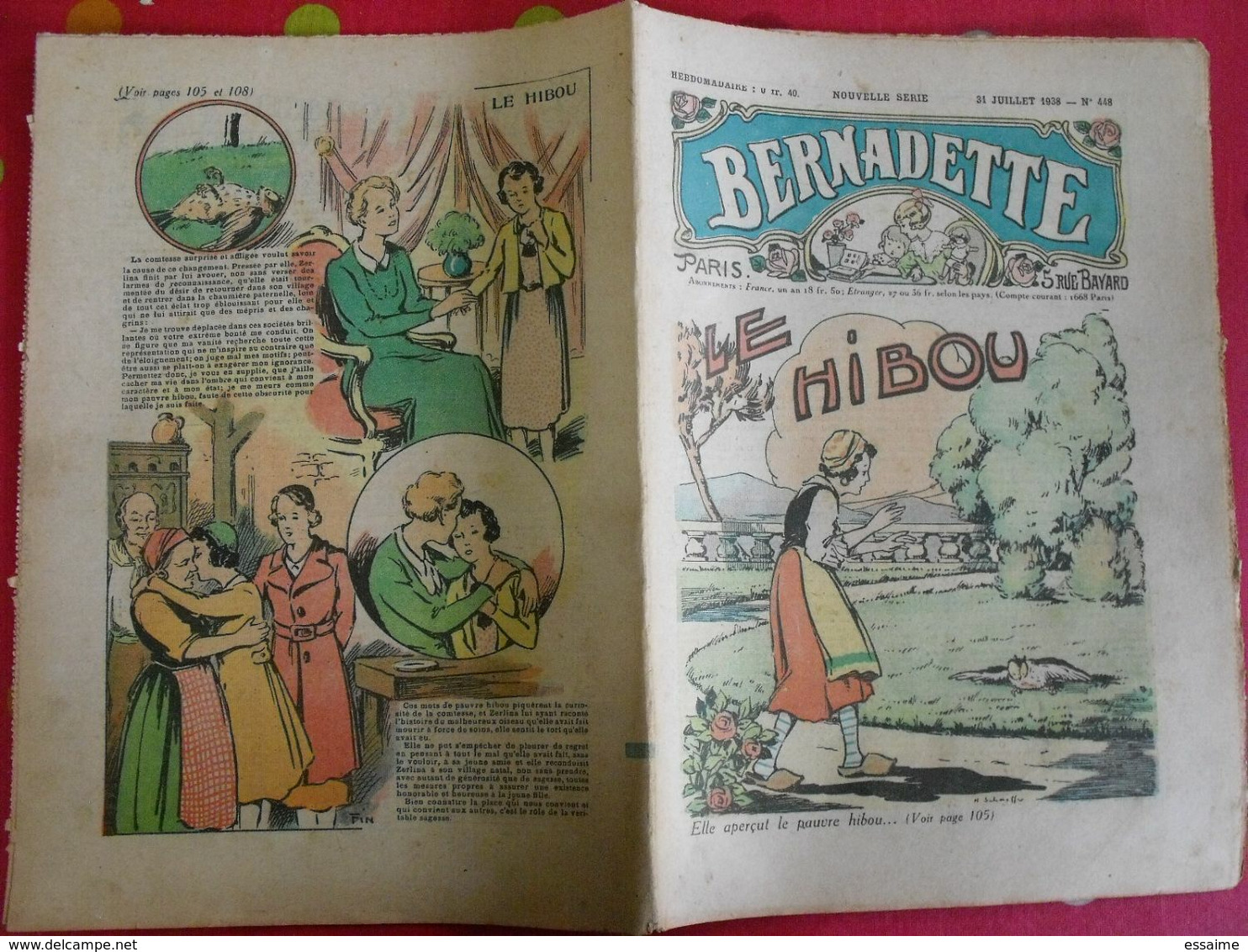 lot de 10 revues BD "Bernadette" de 1938. A redécouvrir. hébrard jobbé duval