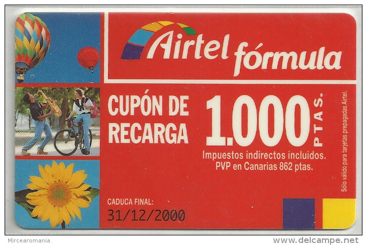 = SPAIN - AIRTEL  - 5  - MY COLLECTION = - Airtel