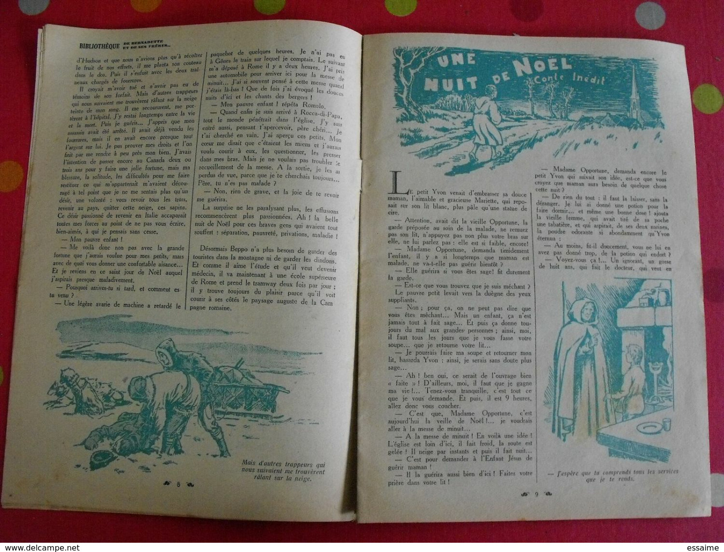 Bibliothèque De Bernadette Et De Ses Frères. Le Petit Guide. Bonne Presse 1941 - Bernadette