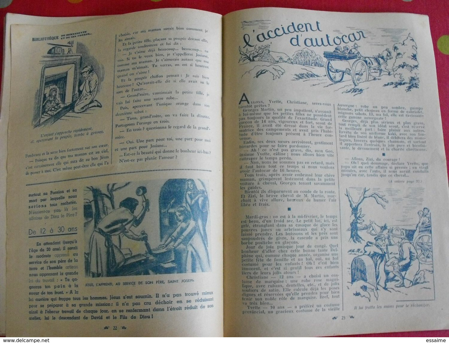 Bibliothèque De Bernadette Et De Ses Frères. Le Petit Guide. Bonne Presse 1941 - Bernadette
