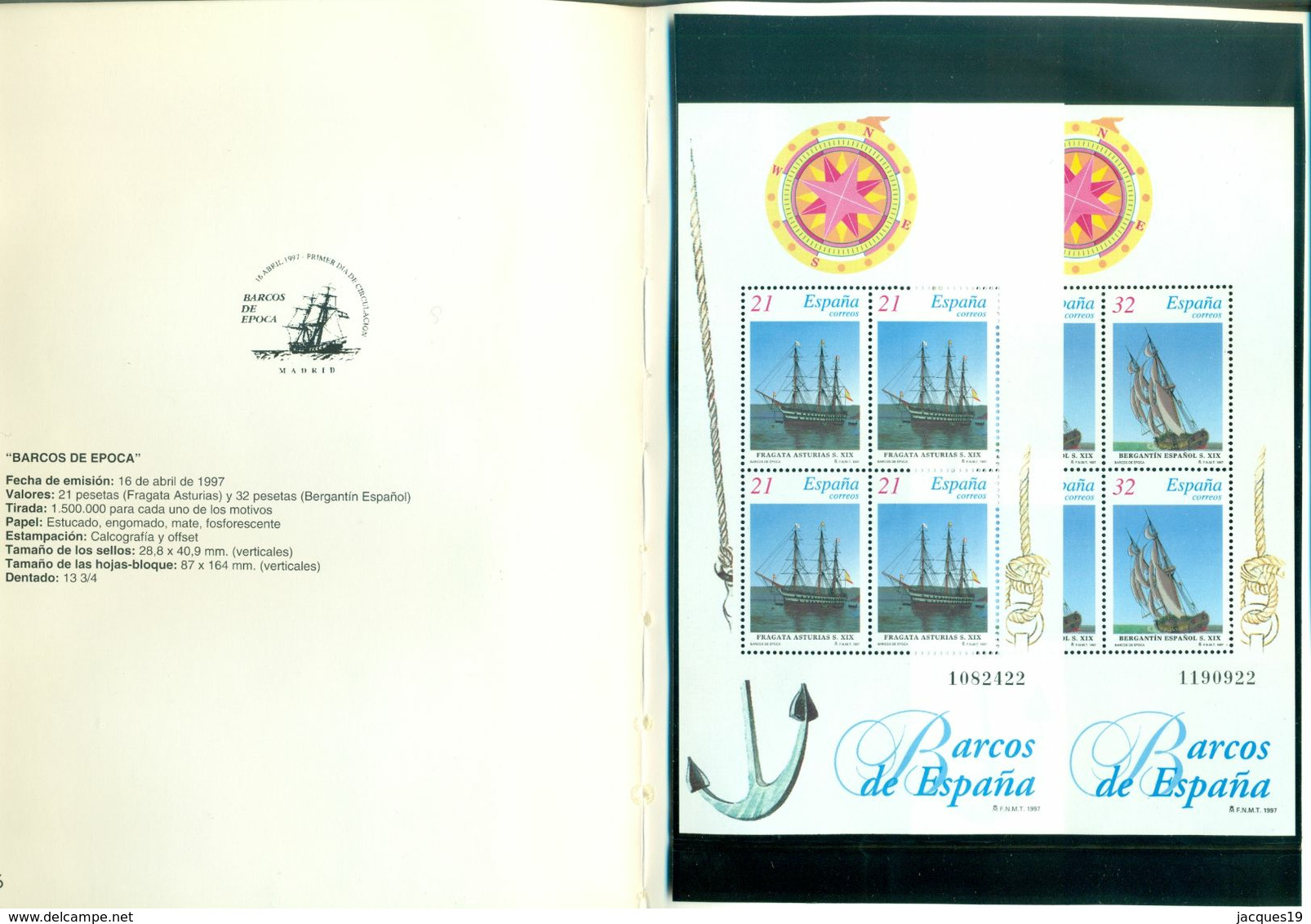 Year Book 1997 Spain (45 Stamps And 4 Blocks) And Andorre (5 Stamps) MNH - Ganze Jahrgänge