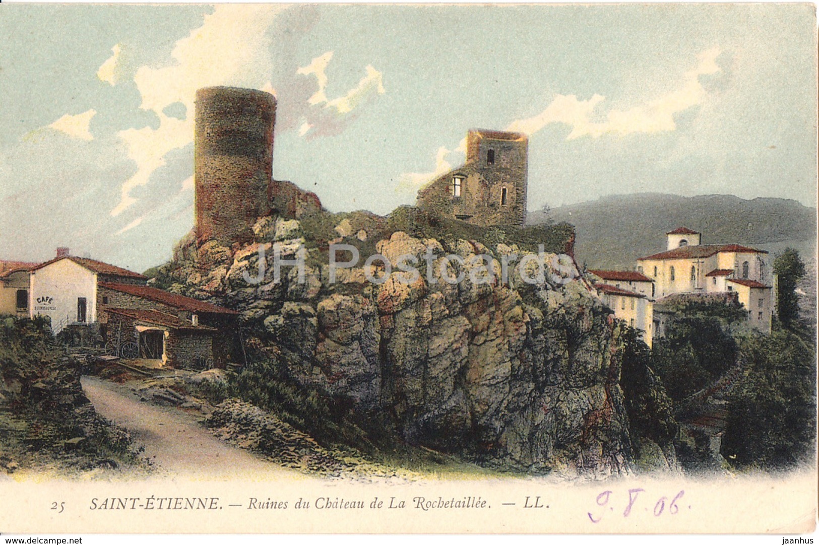 Saint Etienne - Ruines Du Chateau De La Rochetaillee - Castle - 25 - Old Postcard - France - Unused - Rochetaillee