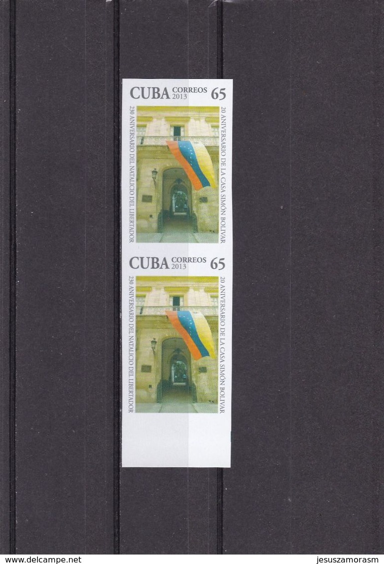 Cuba Nº 5150Asd SIN DENTAR En Pareja - Geschnittene, Druckproben Und Abarten
