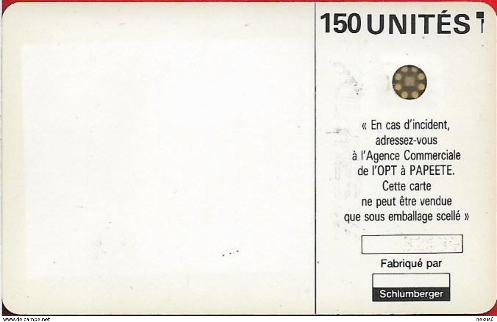 French Polynesia - OPT - Tiki Purple - SC4 SB, Cn. 32139 Embossed Dot By Dot, 150Units, Used - Polynésie Française