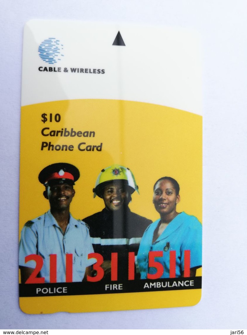 BARBADOS   $10-  Gpt Magnetic     BAR-323B  323CBDB    ALARM  211,311,511       Very Fine Used  Card  ** 2923** - Barbados (Barbuda)
