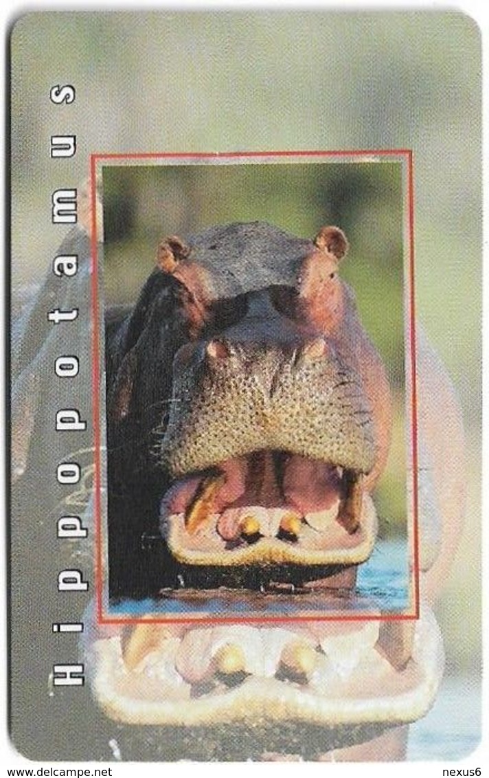 S. Africa - MTN - African Animals - Hippopotamus, R15, Solaic, Cn. Short, 1999, 100.000ex, Used - Südafrika