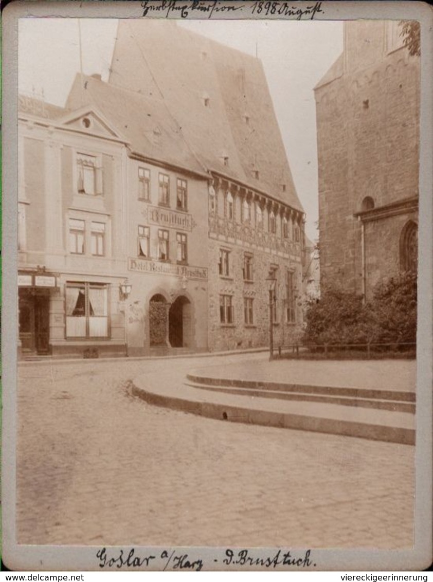 ! 3 Original Fotos Auf Hartpappe, Goslar, 1898 - Goslar