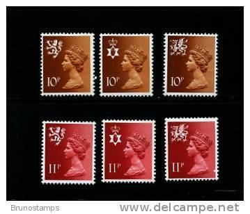 GREAT BRITAIN - 1976 REGIONAL SET (10+11)  MINT NH - Non Classés