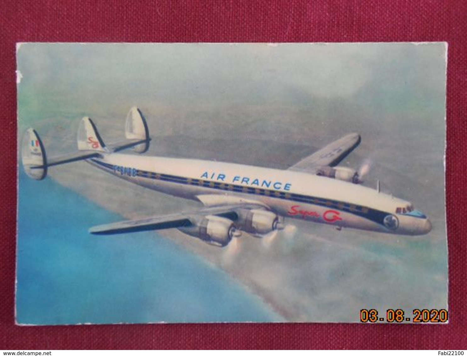 CPM - Air France - Lockheed Super G Constellation - Long Courrier - 1946-....: Moderne