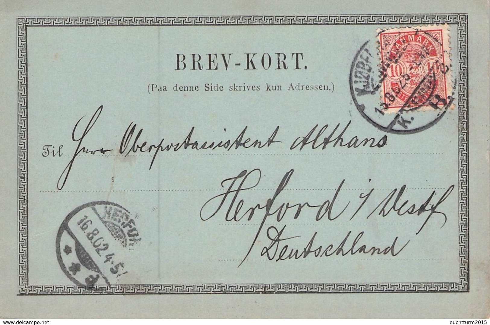 DÄNEMARK - AK FREDERIKSBORG SLOT 1902 - HERFORD //ak185 - Briefe U. Dokumente