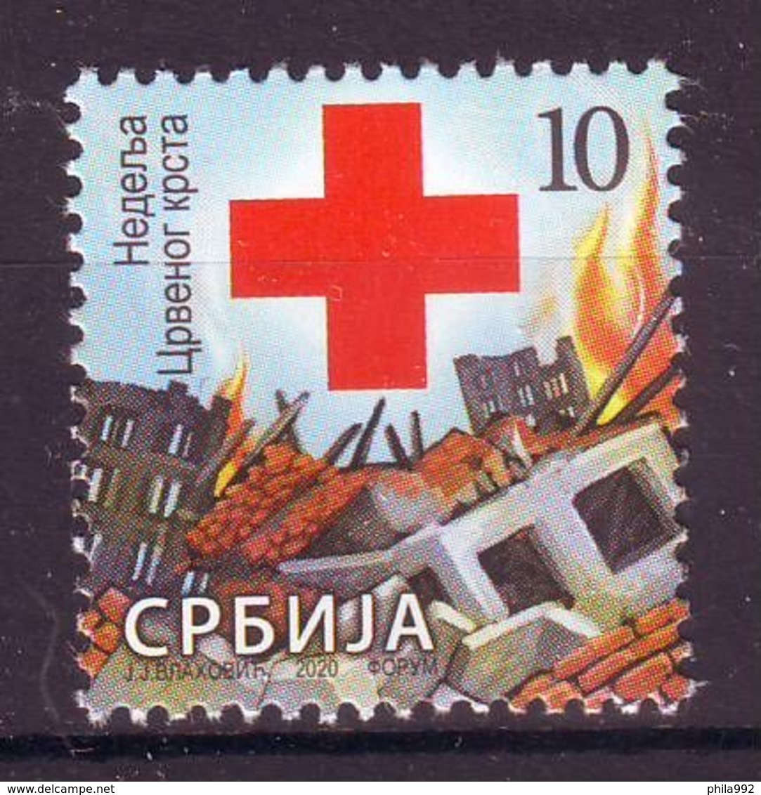 Serbia 2020 Charity Stamp RED CROS 2020 MNH - Serbien