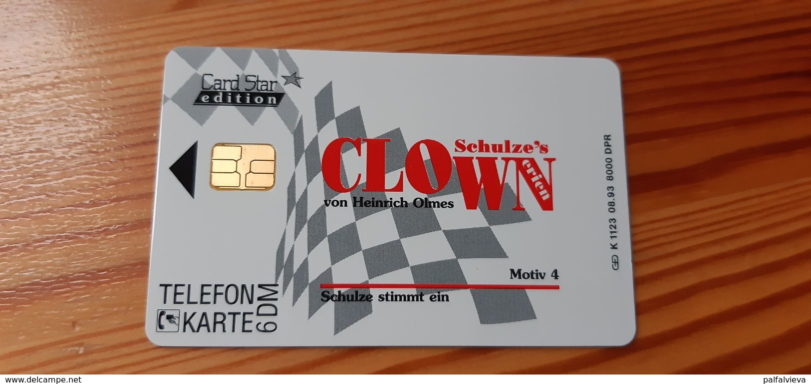 Phonecard Germany K 1123 08.93. Schulze's Clown, 8.000 Ex MINT - K-Series: Kundenserie