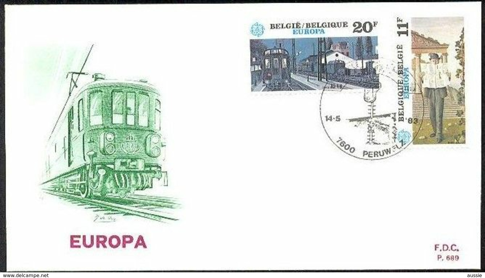 Belgie Belgique 1983 OCBn° 2092-2093 FDC Cept Europa  Cote 4,25 € - 1981-1990