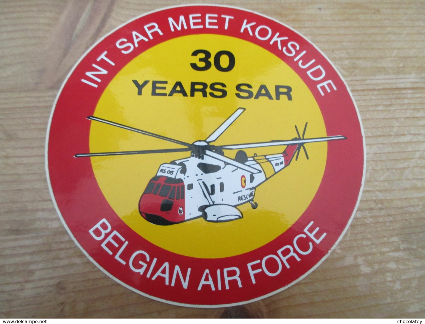 STICKER BELGIAN AIR FORCE INT SAR MEET KOKSIJDE - Aviazione