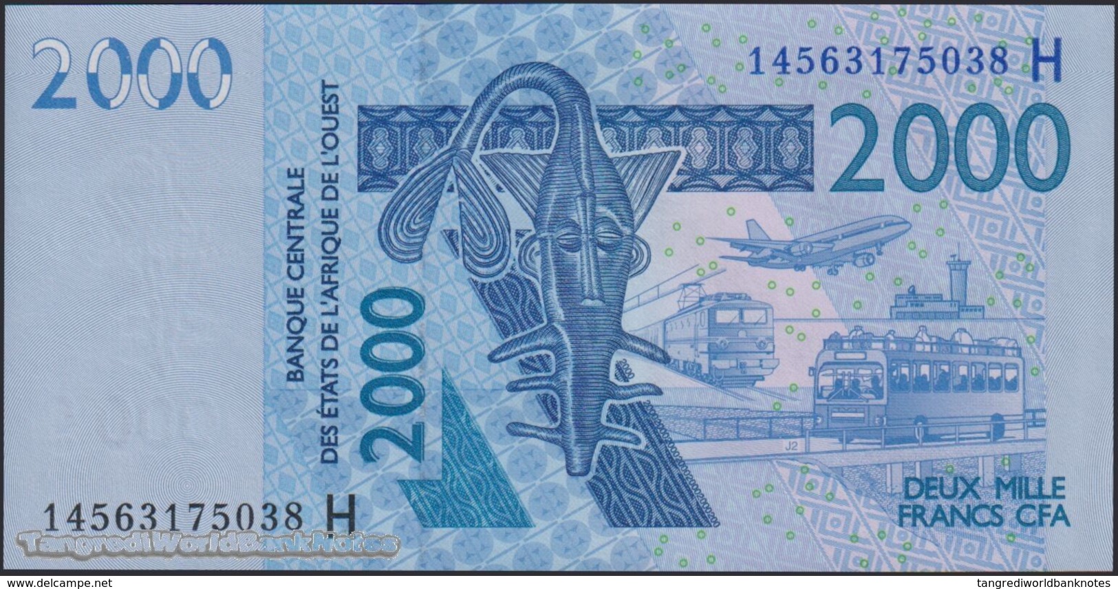 TWN - NIGER (W.A.S) 616Hn - 2000 2.000 Francs 2003 (2014) UNC - Niger